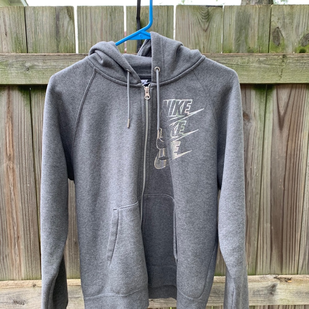 Gray Nike Zip Up